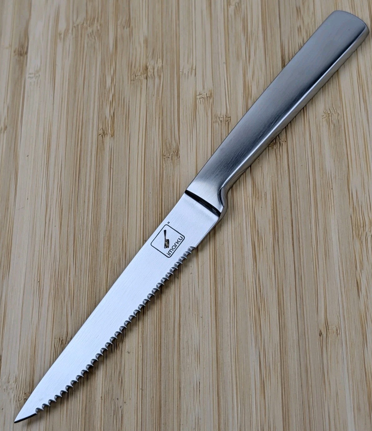 imarku 4.5-in Serrated STEAK Knife, AURORA Series A28, FORGED Stainless Blade