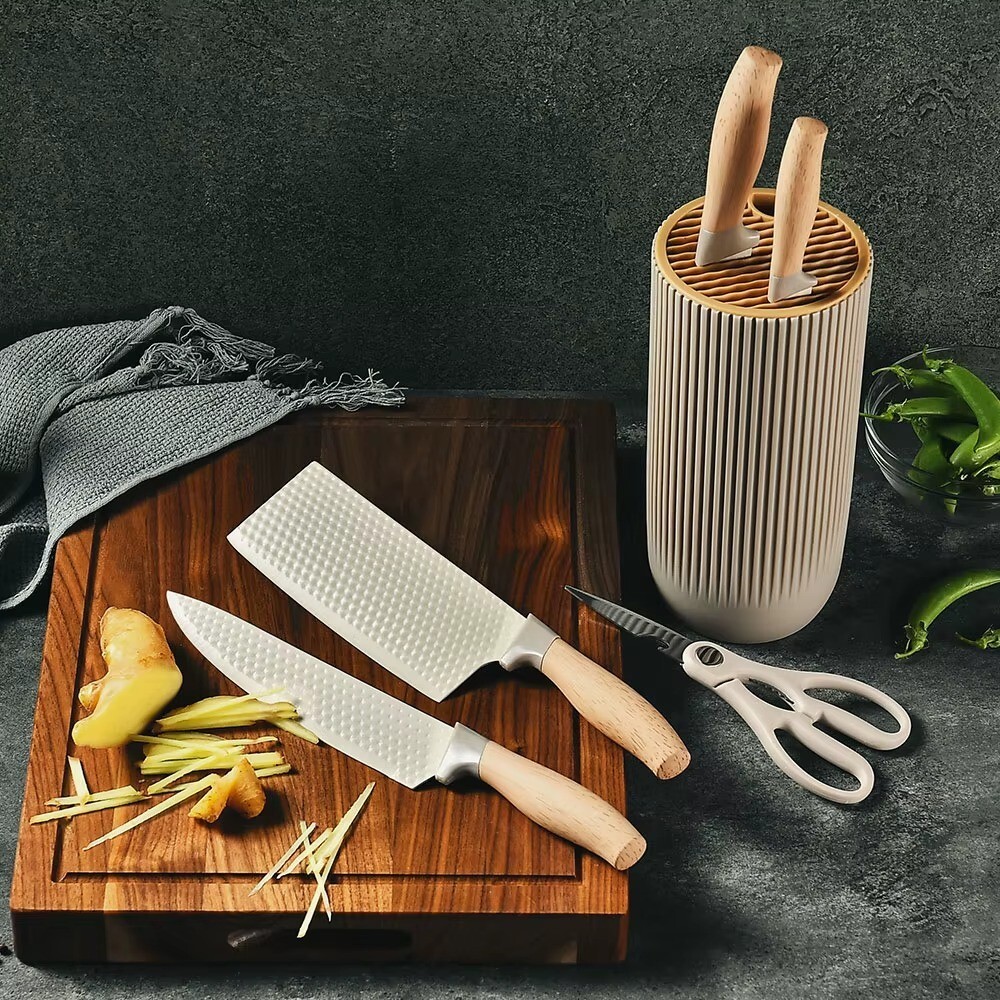 Stainless Steel Kitchen Knives Kitchen Knife Wood Grain PP handle