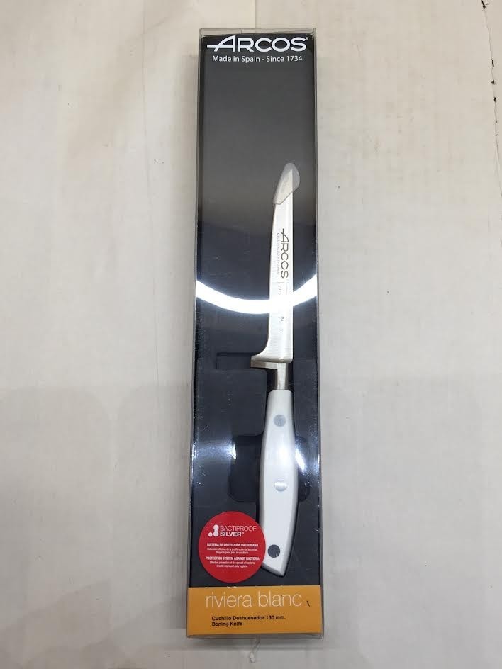 Arcos Boning Knife 5 Inch Nitrum Stainless Steel and 130 mm blade.