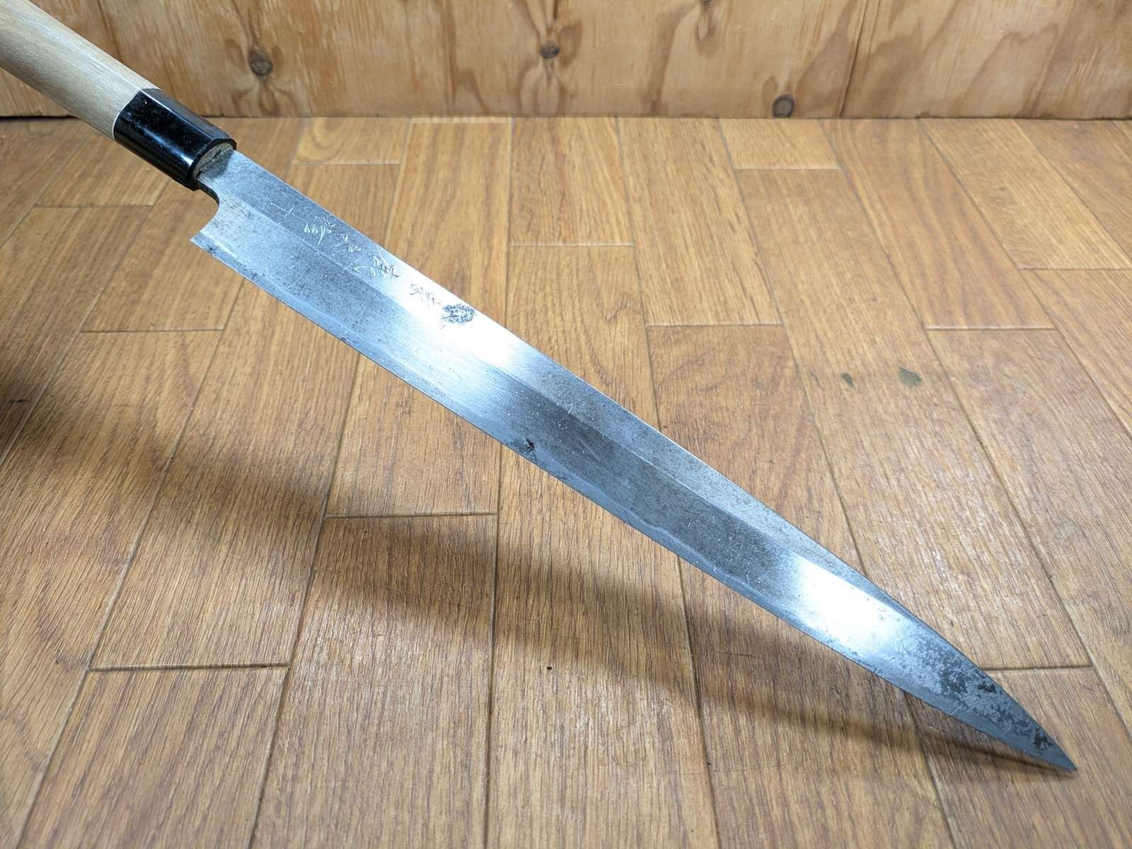 DAMAGED Japanese Chef’s Kitchen Knife Yanagiba Vintage LONG JPN 290/450mm KH464