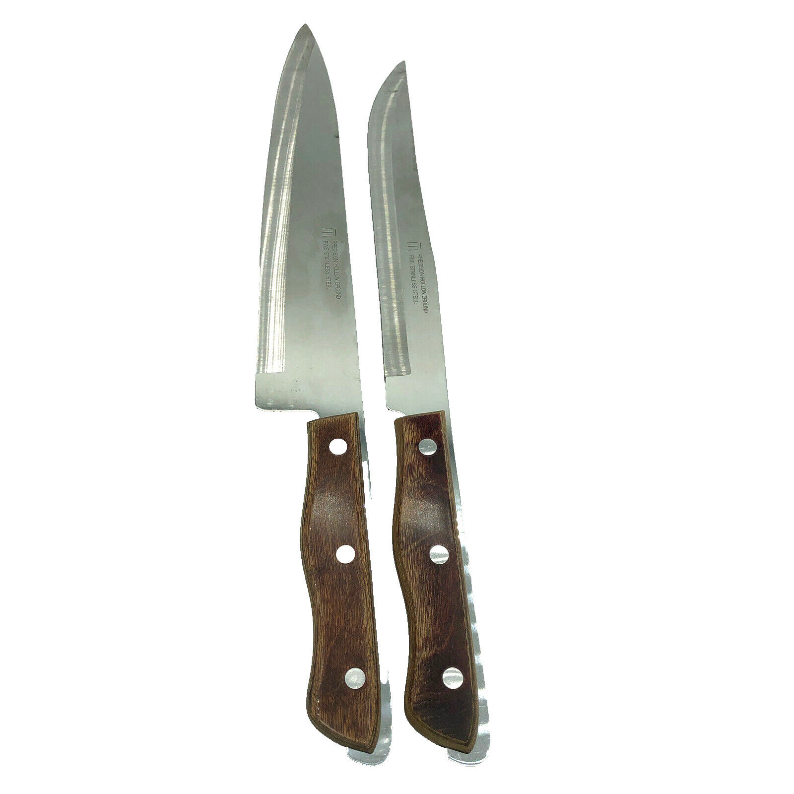 SET of 2 MAXAM Precision Hollow Ground Fine Stainless Steel Kitchen Knives Japan