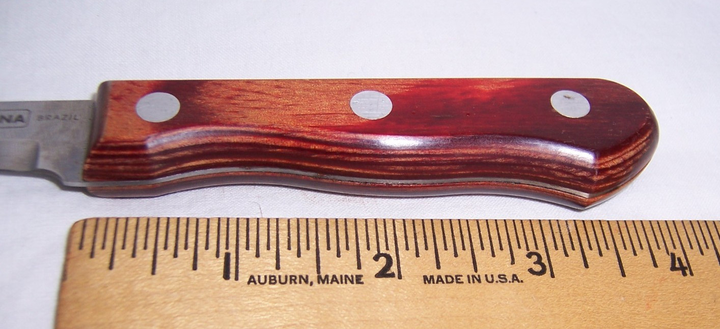 Tramontina Brazil Stain Free High Carbon 3” Paring Knife Polished Wood Handle