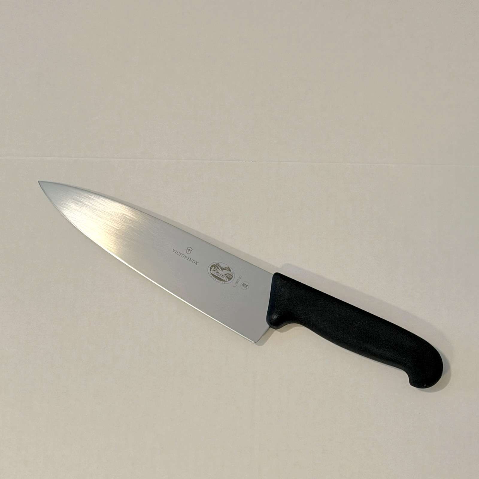Victorinox Chef’s Knife Extra Wide, 8″ Long Blade Fibrox Handle 5.2063.20