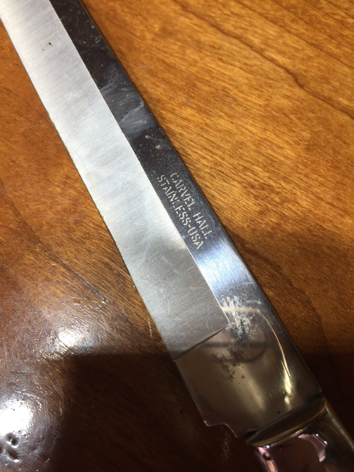 Carvel Hall Bread Carving Knife Stainless Steel USA 9-inch Blade 15.5 Total