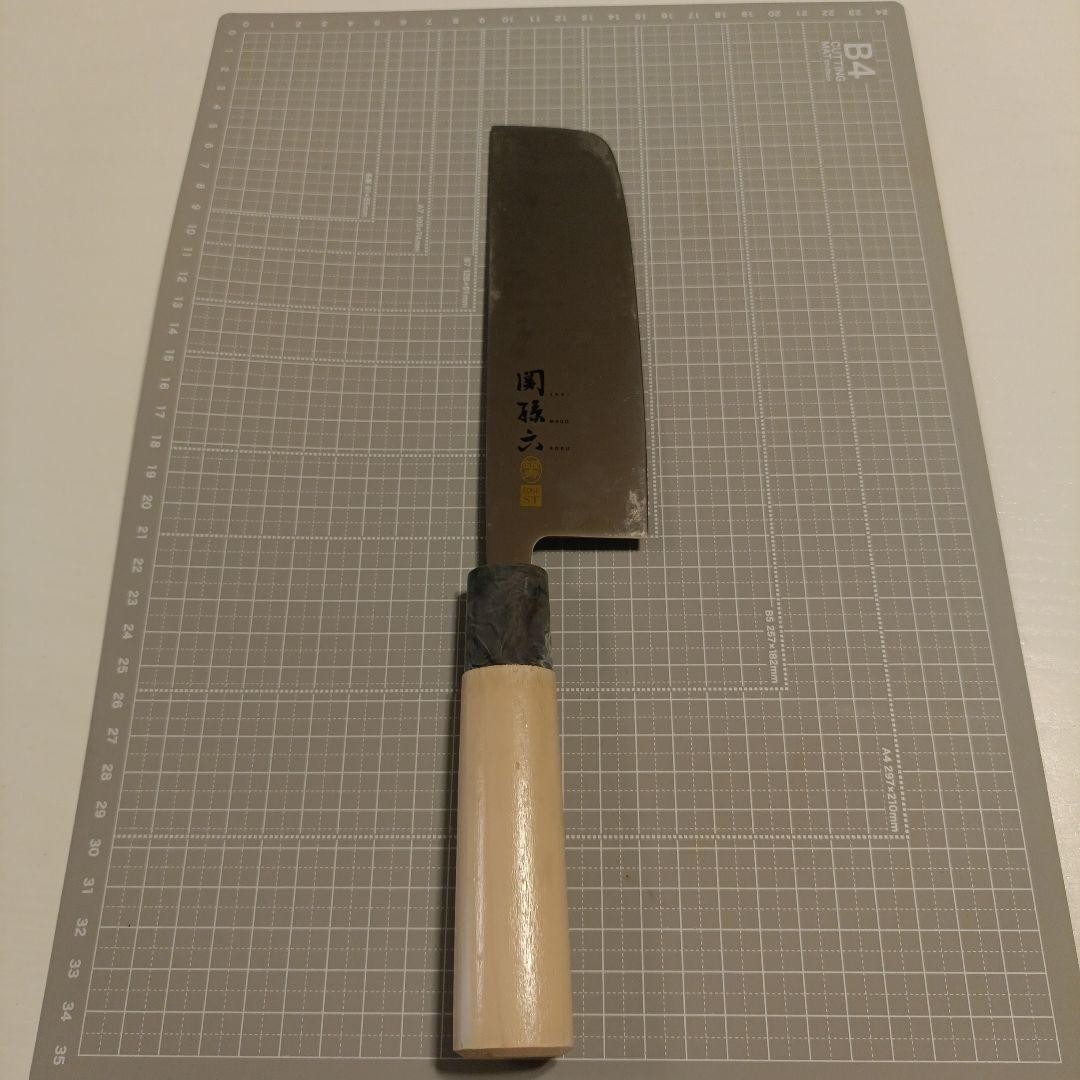 Kai Seki Magoroku Ginju Nakiri Vegetable Knife 165mm 6.5″ Pre-owned