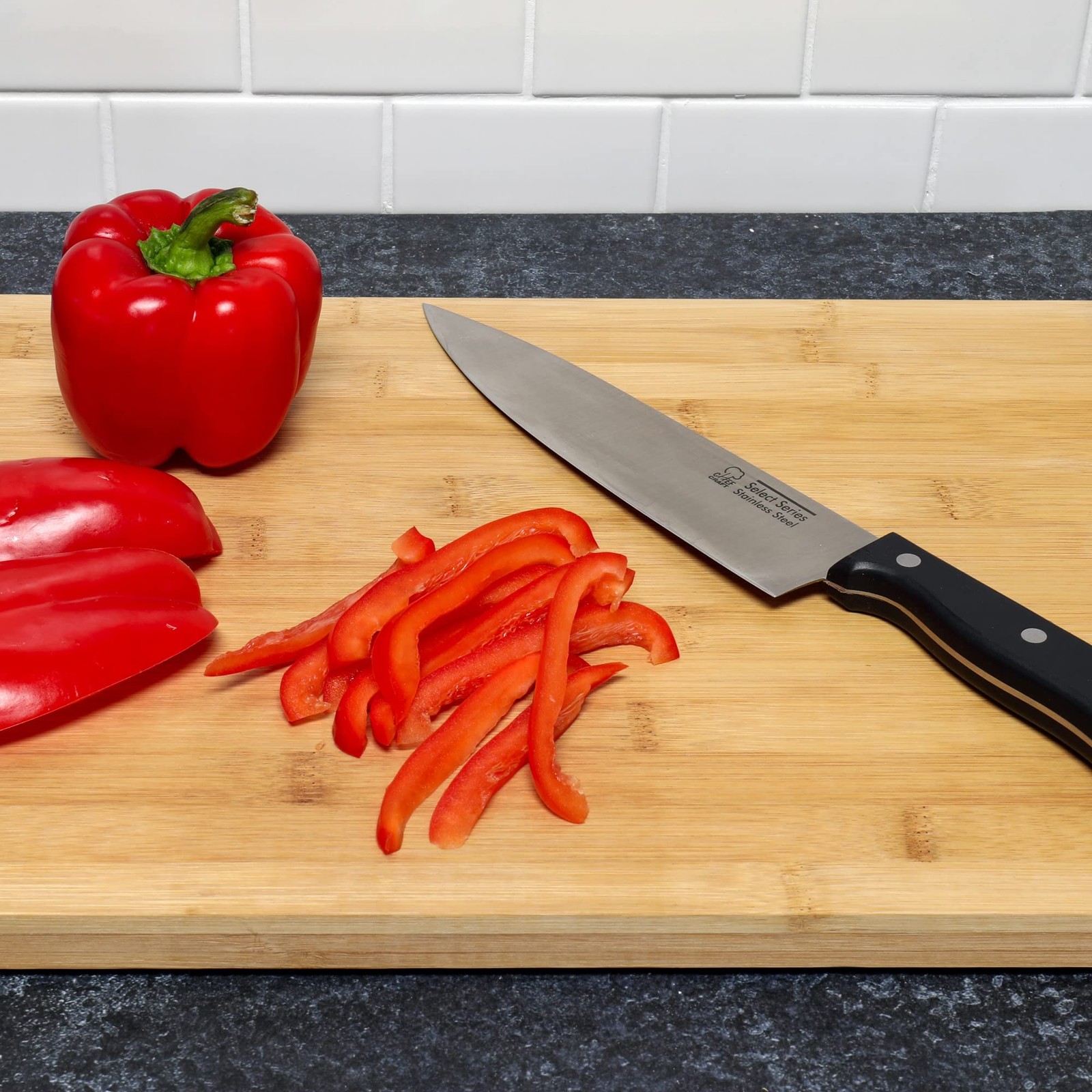 Chef Craft Select Chef Knife, 8 inch blade 13 inches in length, Stainless