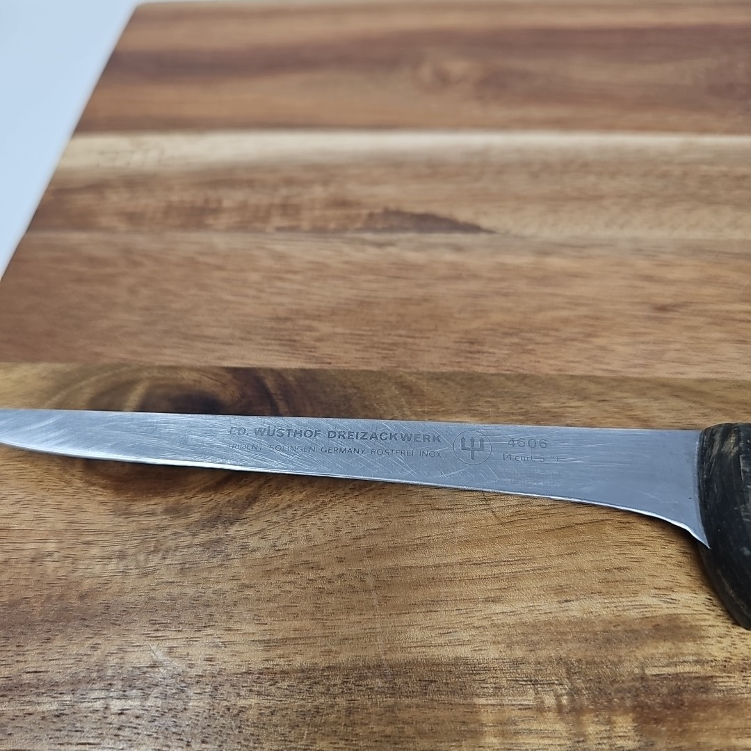 Wusthof Dreizackwerk Solingen Germany 4606/14cm Boning Knife Wood Handle