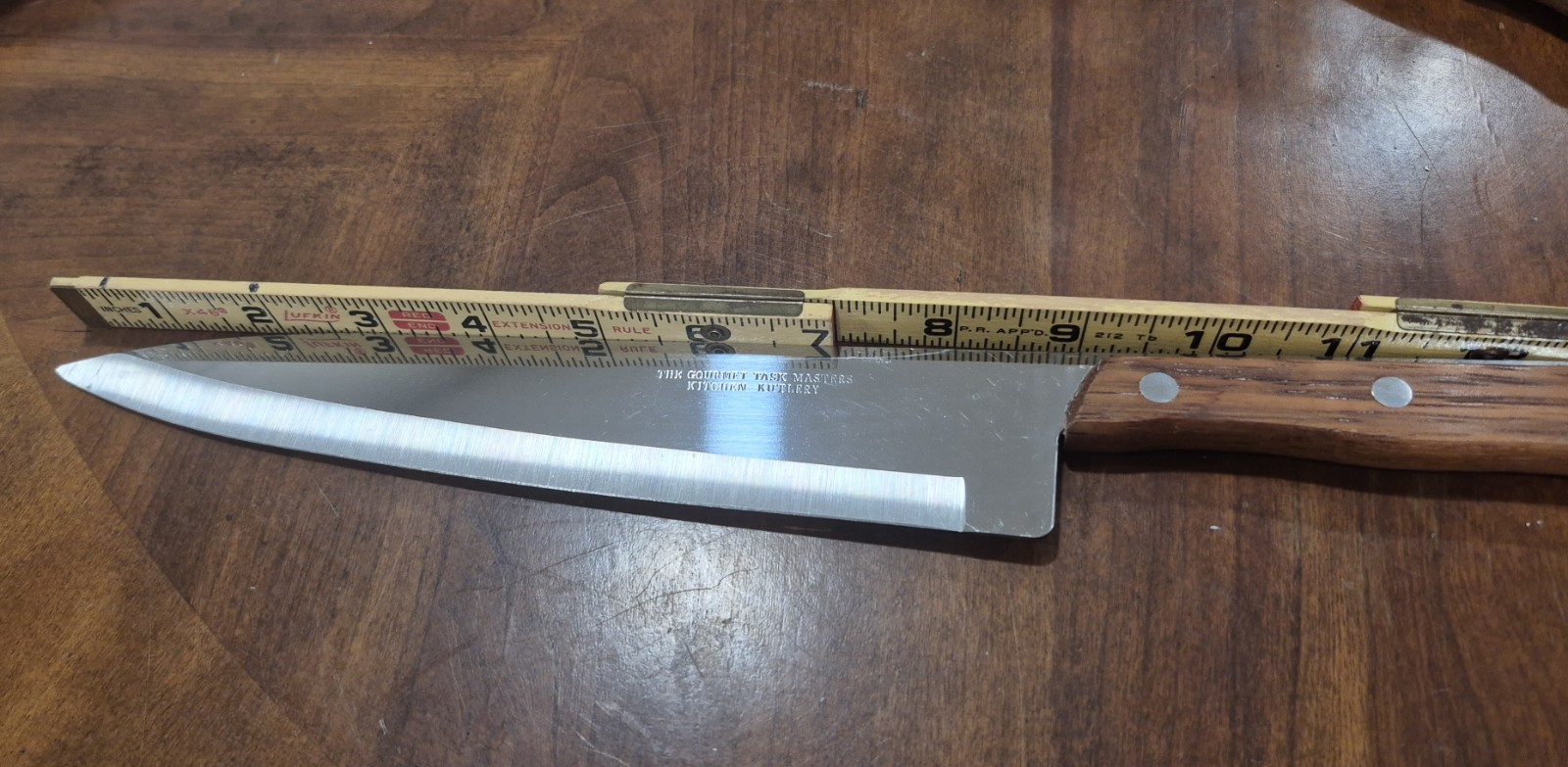 FINE THE GOURMET TASK MASTERS Kitchen Kutlery 9” Blade Stainless Chef’s Knife