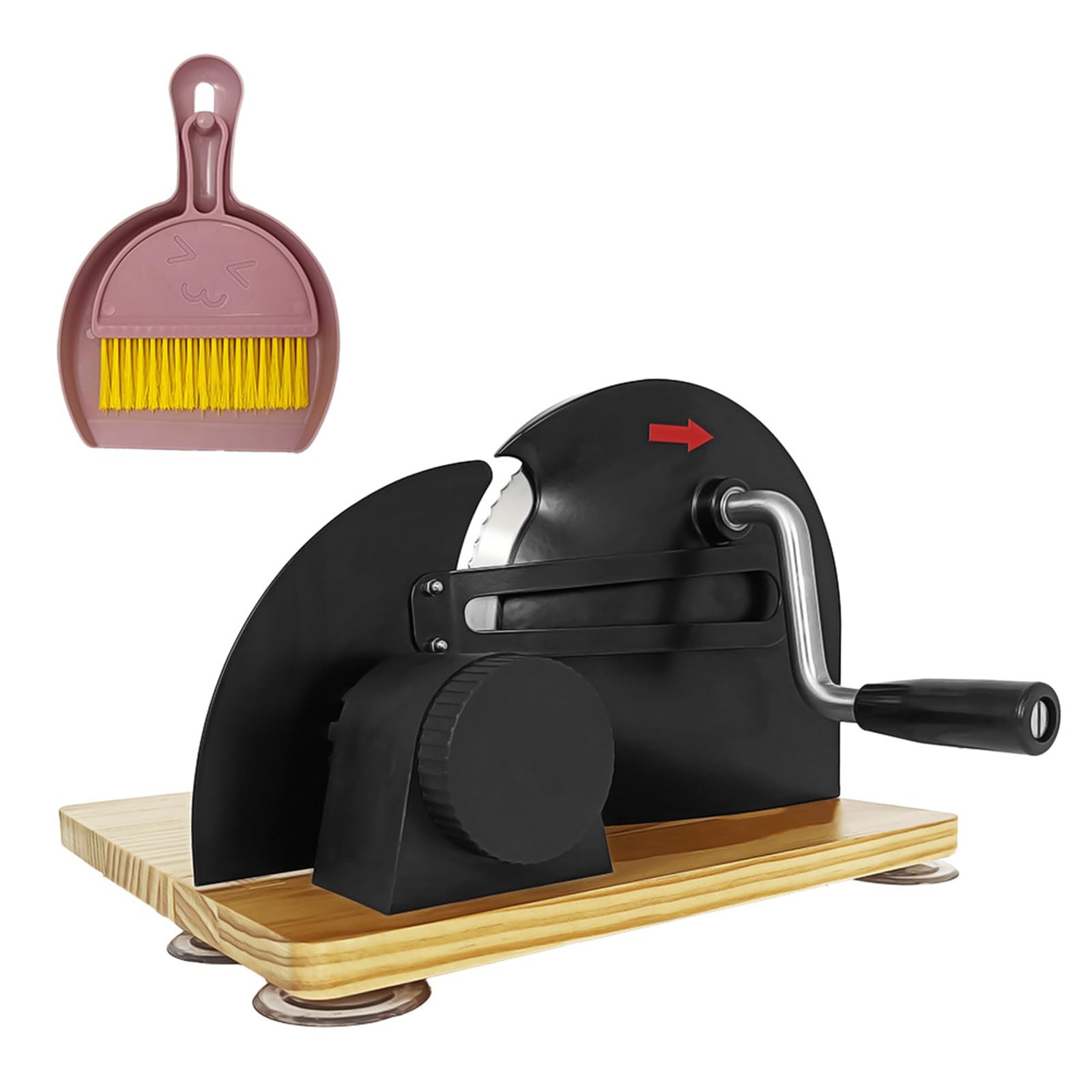 Manual Bread Slicer Adjustable Thickness with Foldable Solid Wood Base, Sourd…