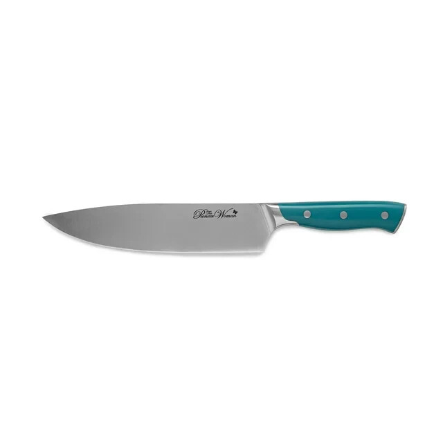 Pioneer Woman Stainless Steel Chef Knife Pioneer Signature 8″ Teal Green New