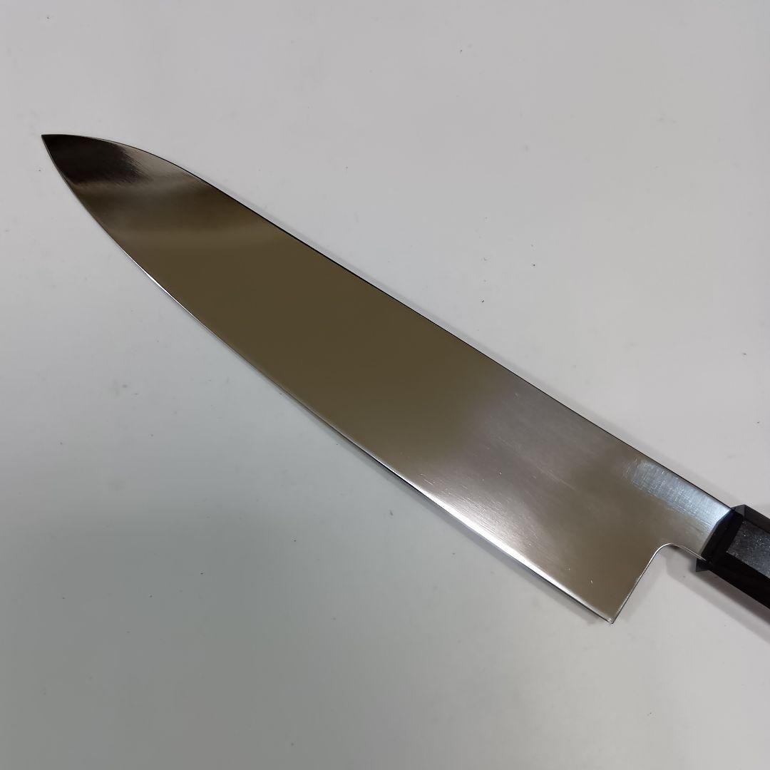 VG10 Honyaki All-Steel Wa Gyuto Chef Knife 240mm Mirror Polished Ebony Saya Box