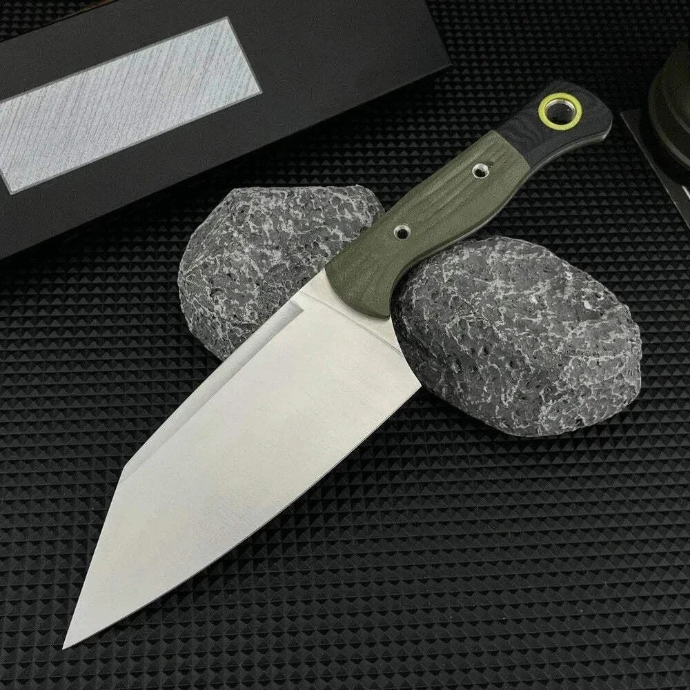 4010 Station Style Kitchen Chef Knife Fixed Blade D2 Steel G10 Handle Hunting 6″