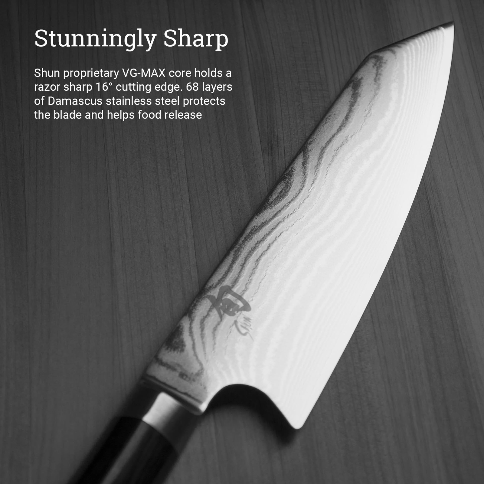 Shun Classic 8″ Kiritsuke Knife, Handcrafted Japanese Kitchen Knife, VG-MAX C…