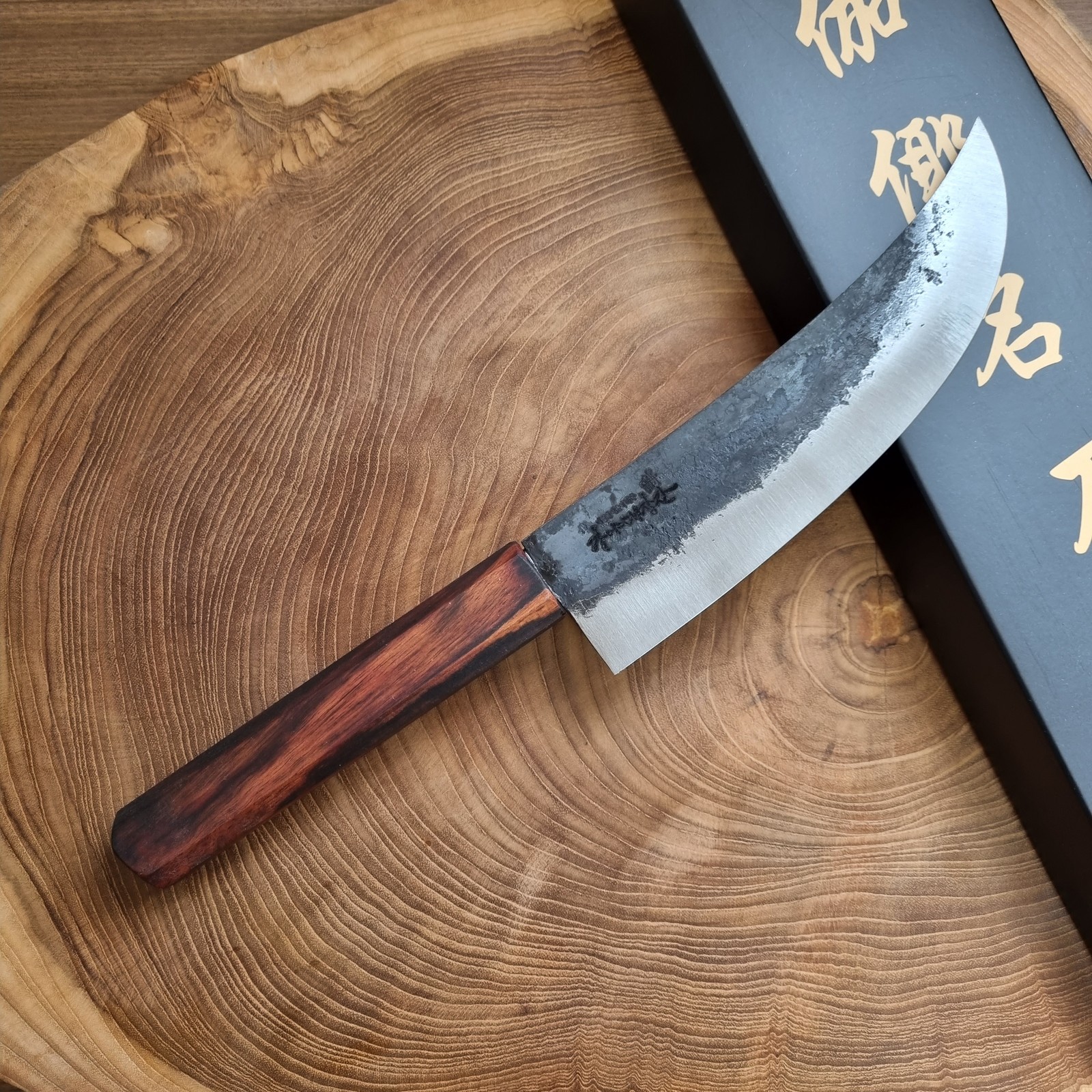Korean Beoseonko Chef Knife 17cm | Handmade Forged Traditional Kitchen Cooking