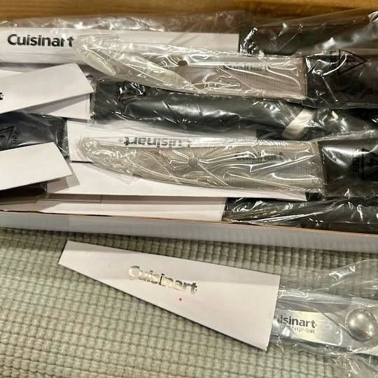 Cuisinart C77SSB-12P Color Pro Stainless Steel Cutlery Knife Block Set – Black