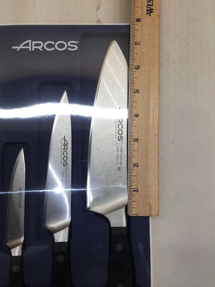 Arcos Forged Starter Kitchen Knife Set 3 Pieces.