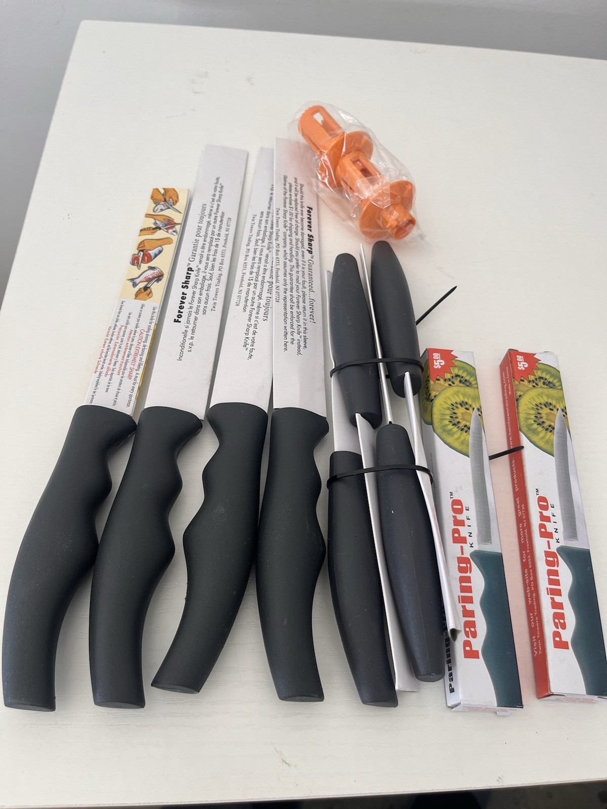 Forever Sharp Classic Series Knife Set – Surgical Stainless Steel – Open Box
