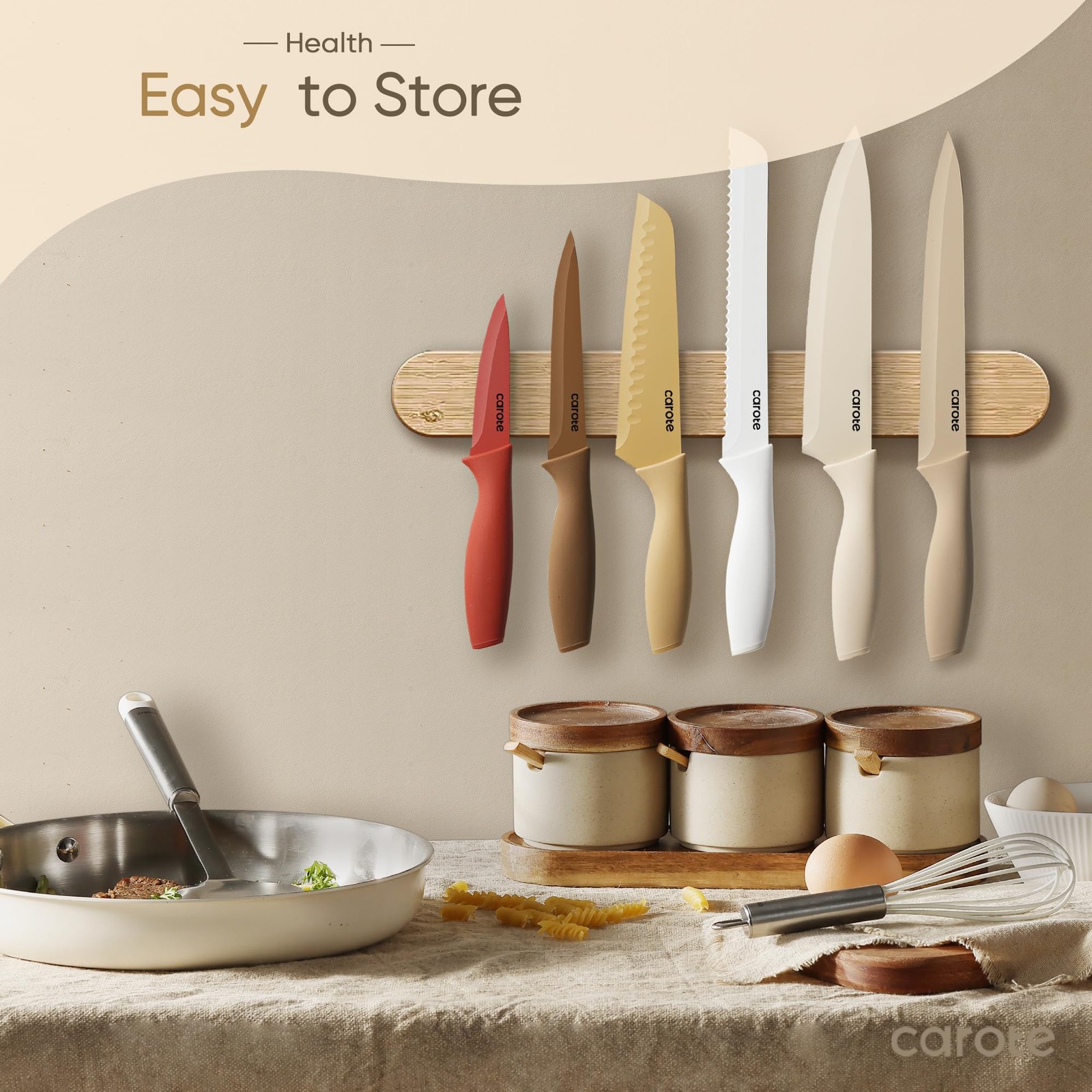 12 Pieces Kitchen Knife Set, Stainless Steel Knife Set with Nonstick Ceramic …