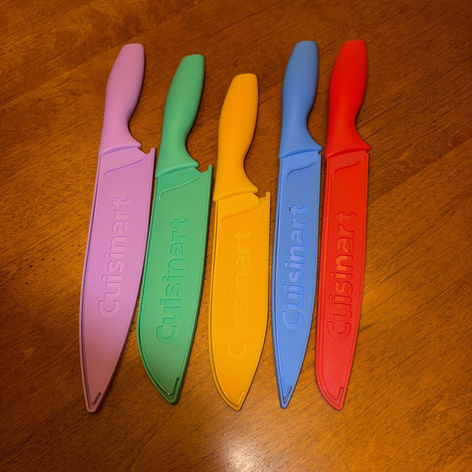 Cuisinart Ceramic-Coated Stainless Steel Cutlery Set with Blade Color Guards.