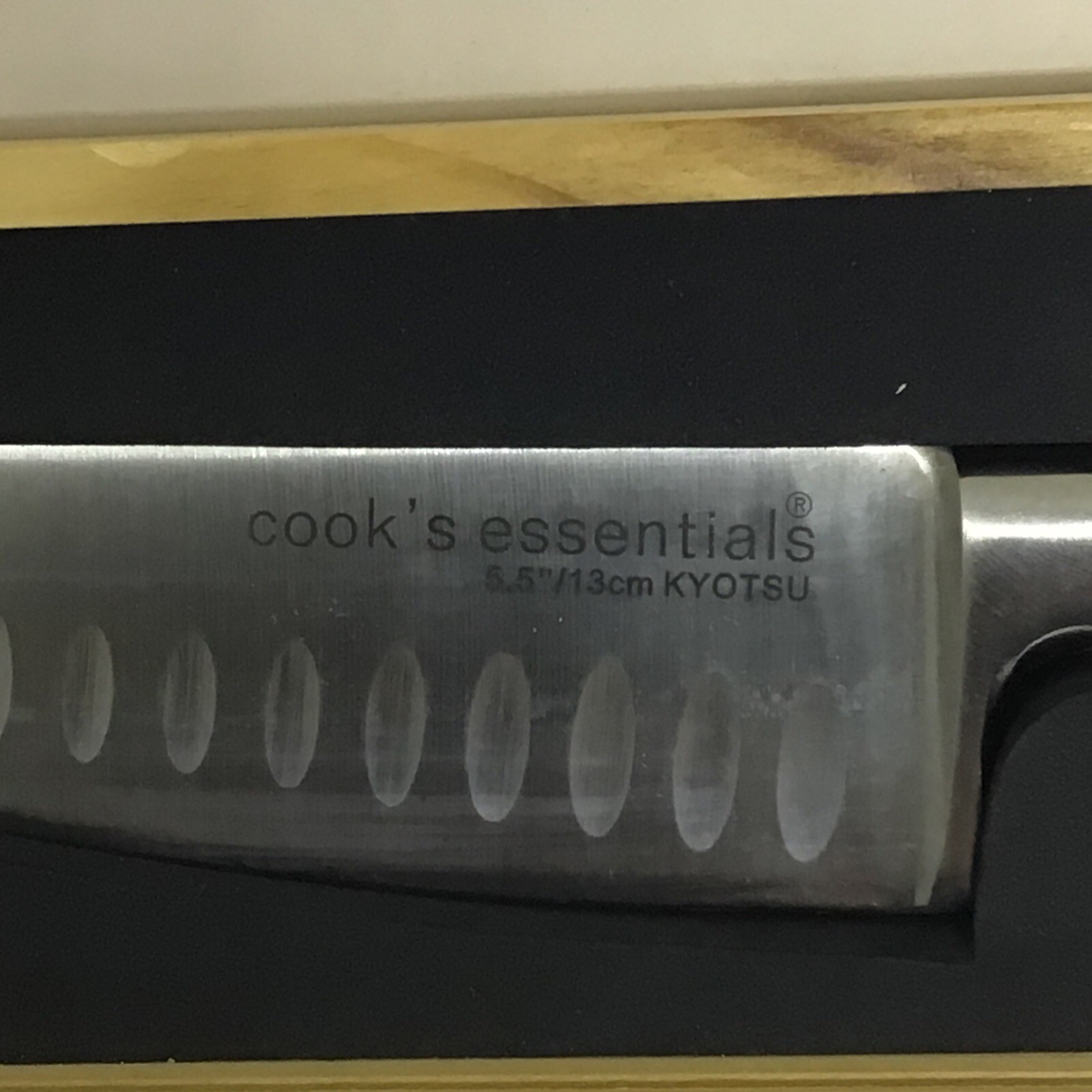 Cook’s Essentials 5.5” / 13cm KYOTSU Knife with Wooden Box HTF NEW