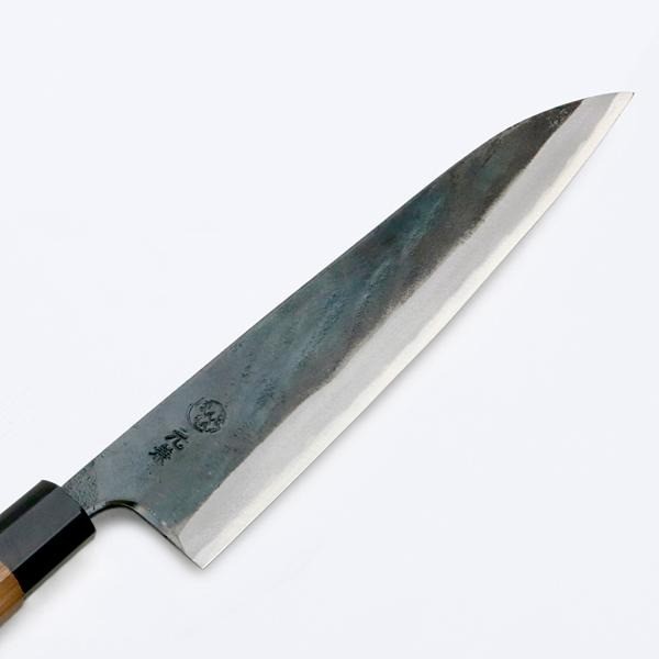 Motokane Wa-Gyuto Japanese Chef Knife 210mm Aogami Blue Steel No.1 Kurouchi Tosa