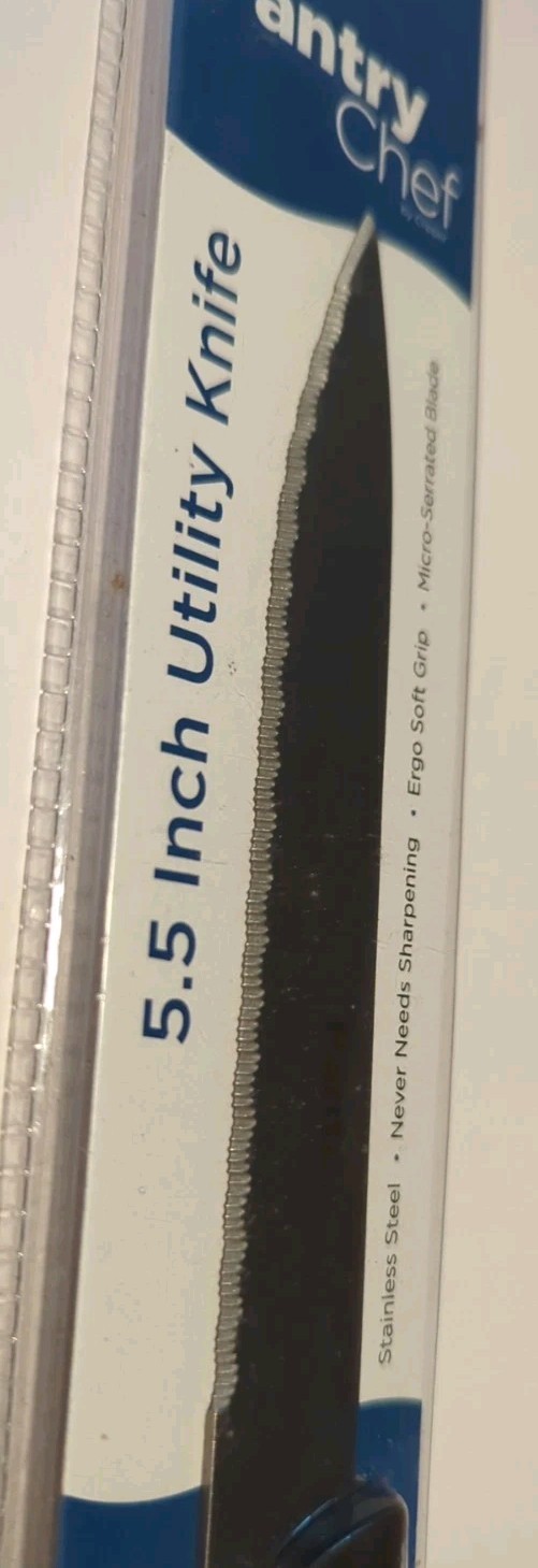 Pantry Chef Stainless Steel 5.5″ Home Kitchen Chefs Utility Knife Serated SEALED