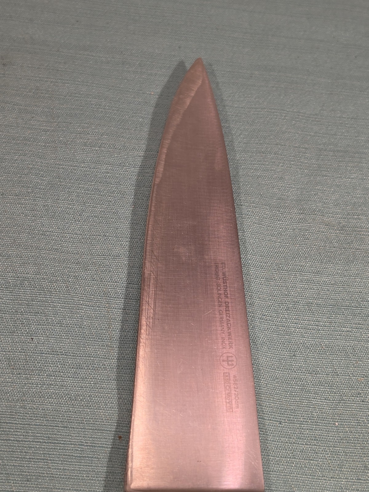 WUSTHOF 3 Knives & Sharpner 4582 20cm 4602 14cm Germany Read All.