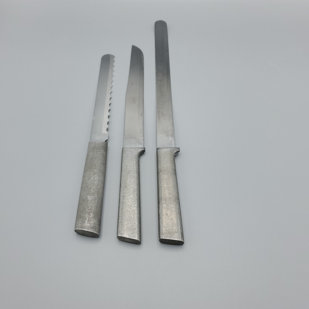 Rada Cutlery Knife Set of 3, 1 Serrated 2 Straight Slicer Meat & Bread Knives