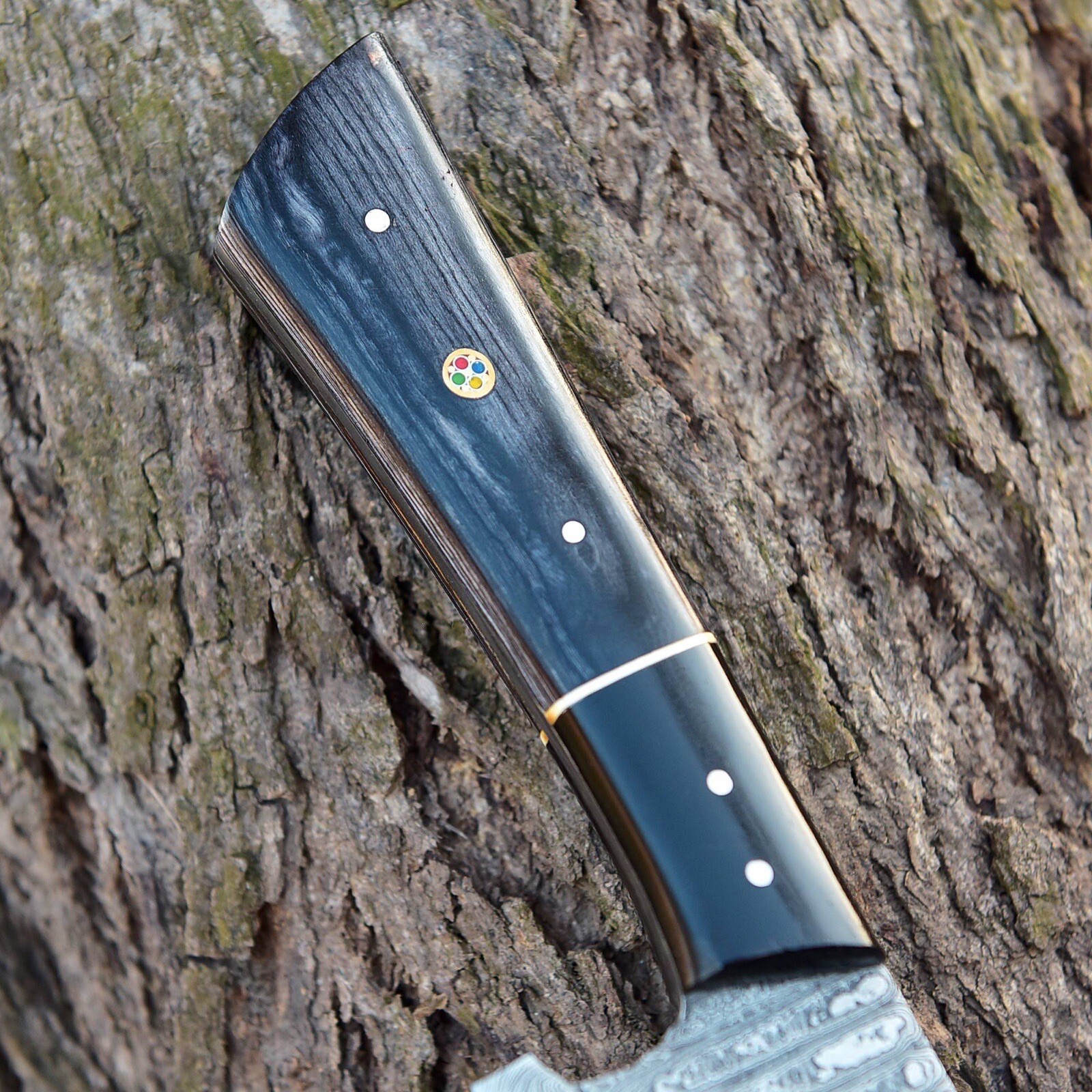 Fixed Damascus Blade Chef Knife Kitchen Cutlery Full Tang Bunka Japanese Chef