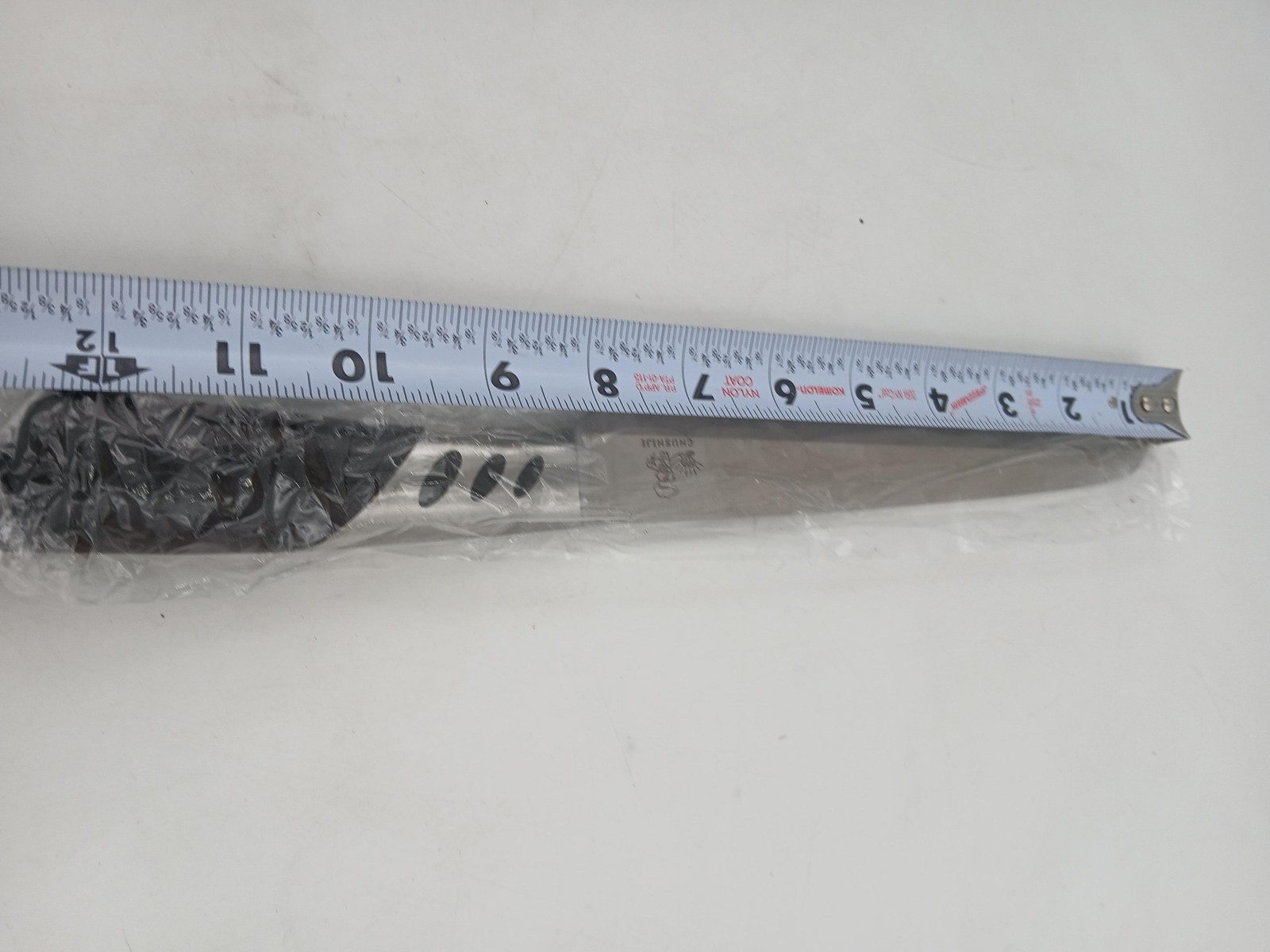 CHUSHIJI Bread Knife Stainless Steel Serrated Silver Black Handle Kitchen