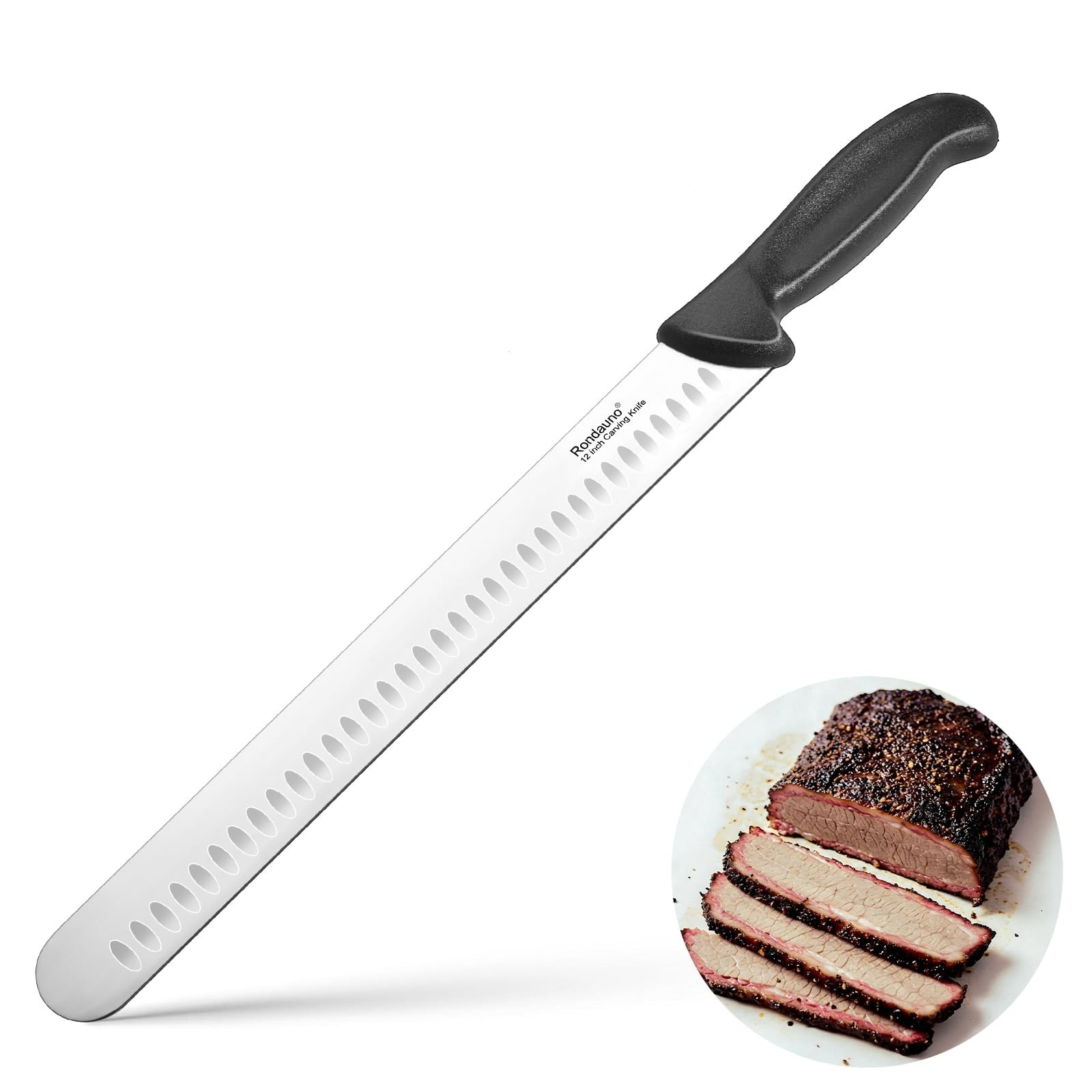 12 Inch Brisket Carving Knife, Ultra Sharp Meat Slicing Knife for BBQ Turkey