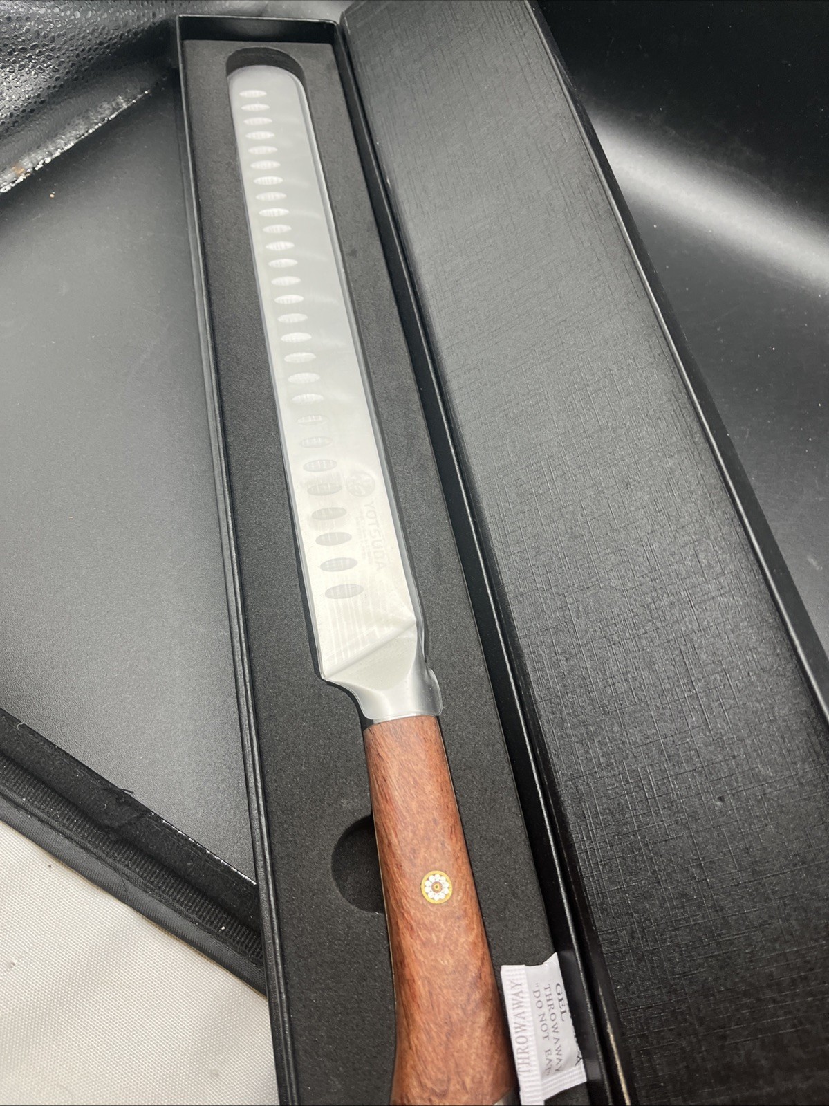YOTSUBA Carving Knife, 12 inch Brisket Knives, High Carbon Steel Slicing