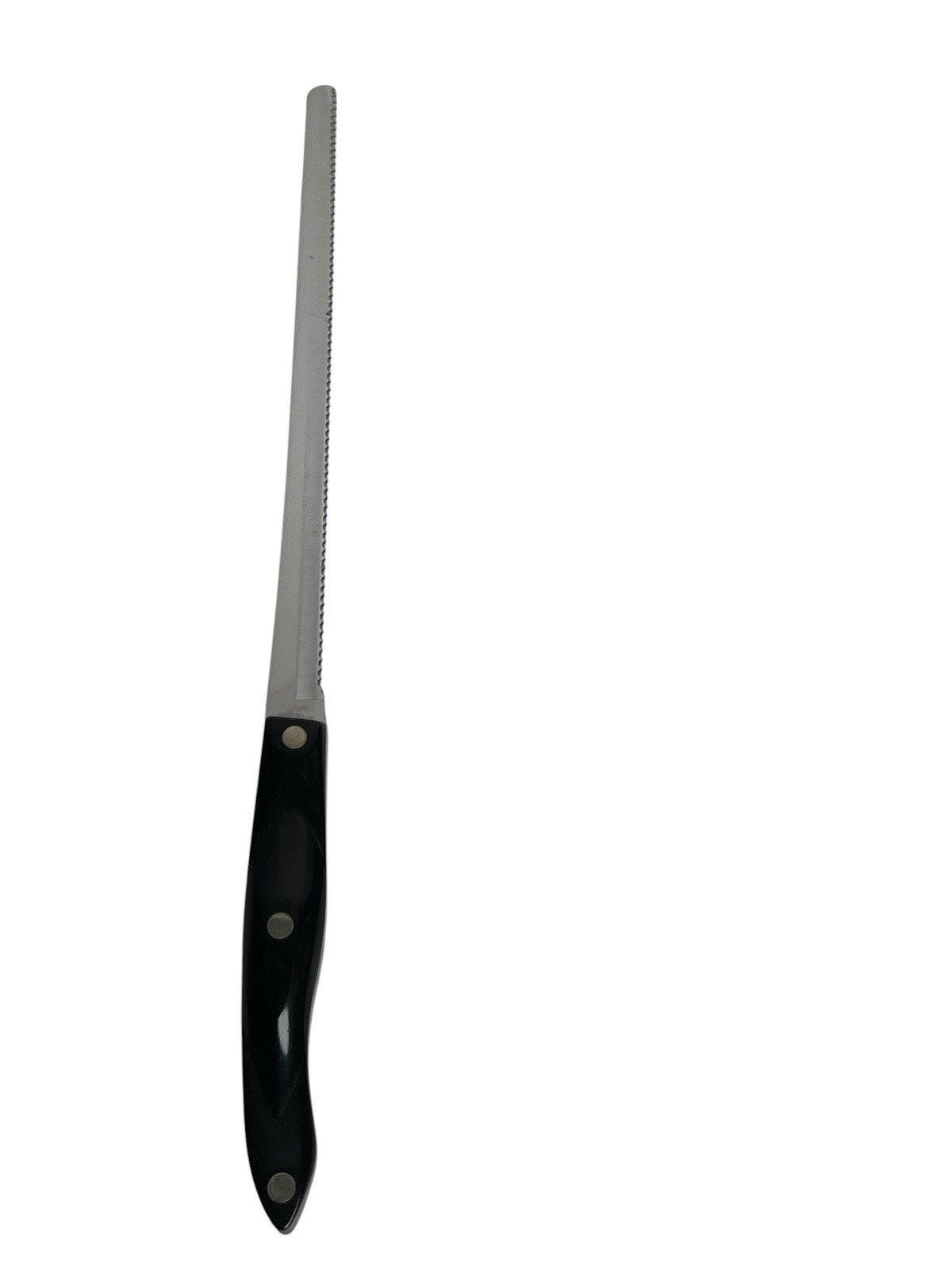 Cutco 1724 KA Chef’s Serrated Bread Slicer Knife 10″ Blade Black Handle USA