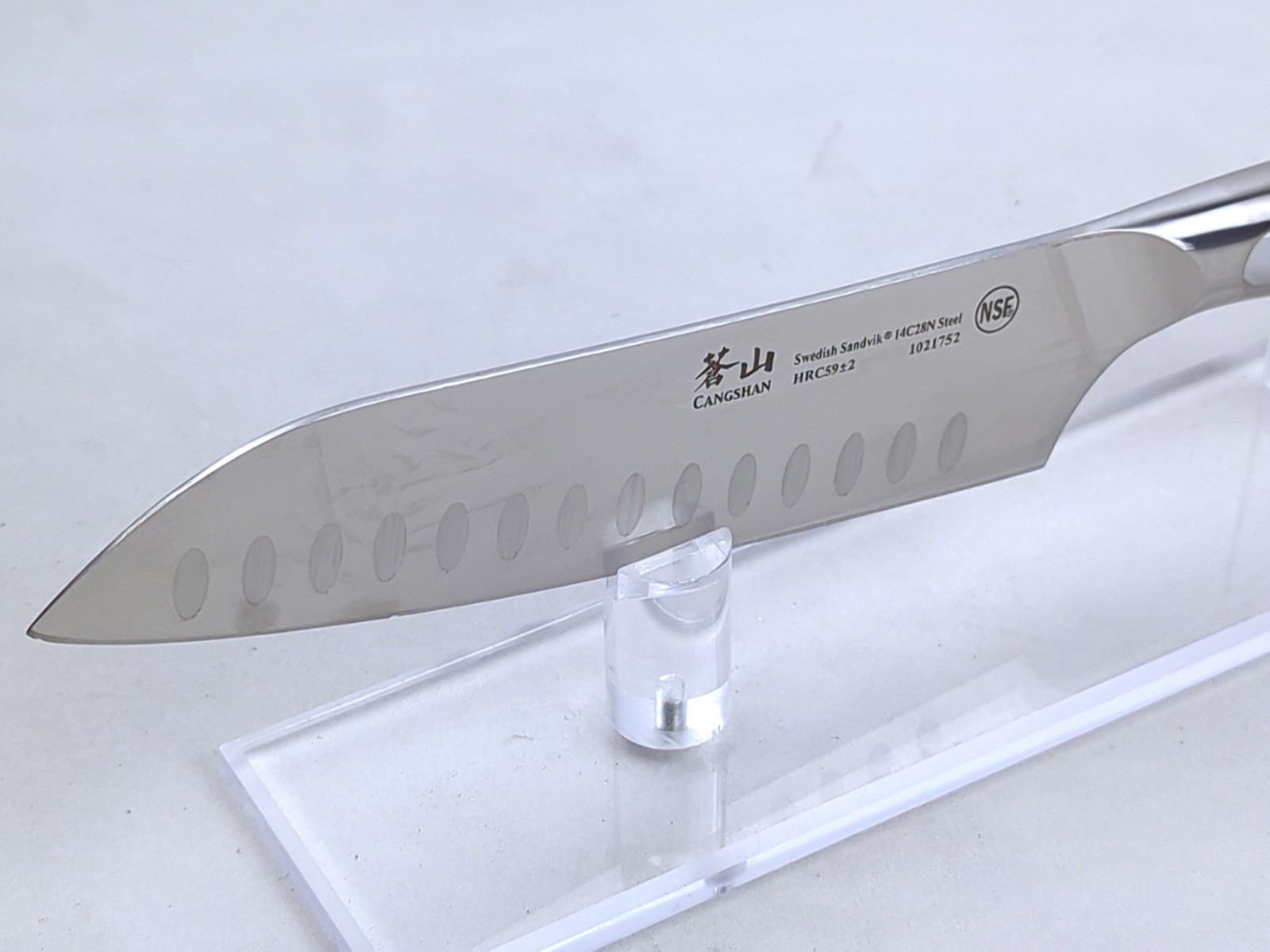 CANGSHAN TN1 Series 7″ SANTOKU Knife, Forged 14C28N SWEDISH Steel, #1021752