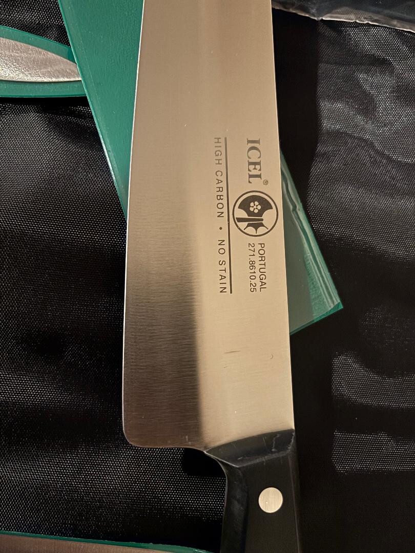Set of 6 ICEL Portugal High Carbon No Stain Professional Knives NEW, FREE SHIP