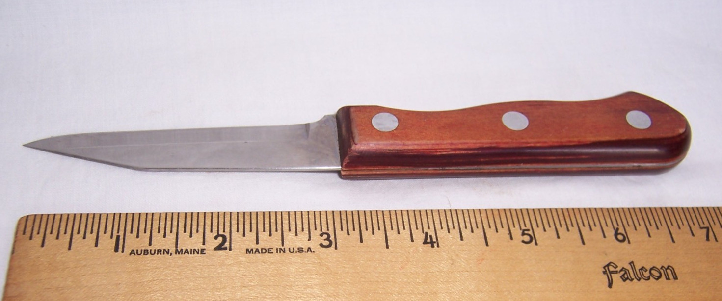 Tramontina Brazil Stain Free High Carbon 3” Paring Knife Polished Wood Handle