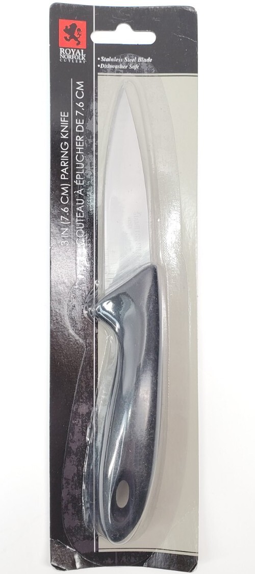 Set of 3 Royal Norfolk Cutlery 5″ Utility Knife, Stainless Steel Blade