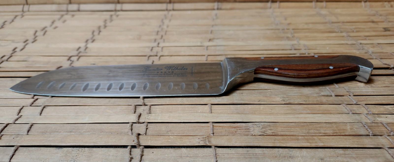 GUNTER WILHELM EXECUTIVE CHEF SERIES 7 INCH SANTOKU KNIFE – 440C GERMAN STEEL