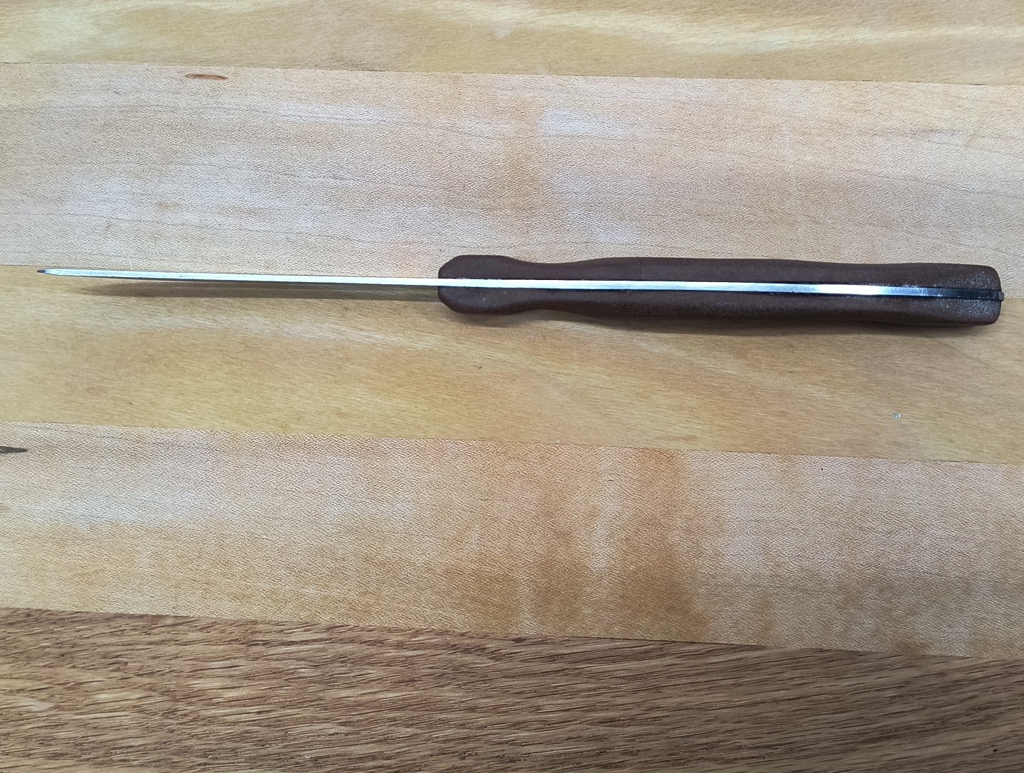 Vintage Cutco 1059 Steak Knife Smooth Edge Brown Wood Handle