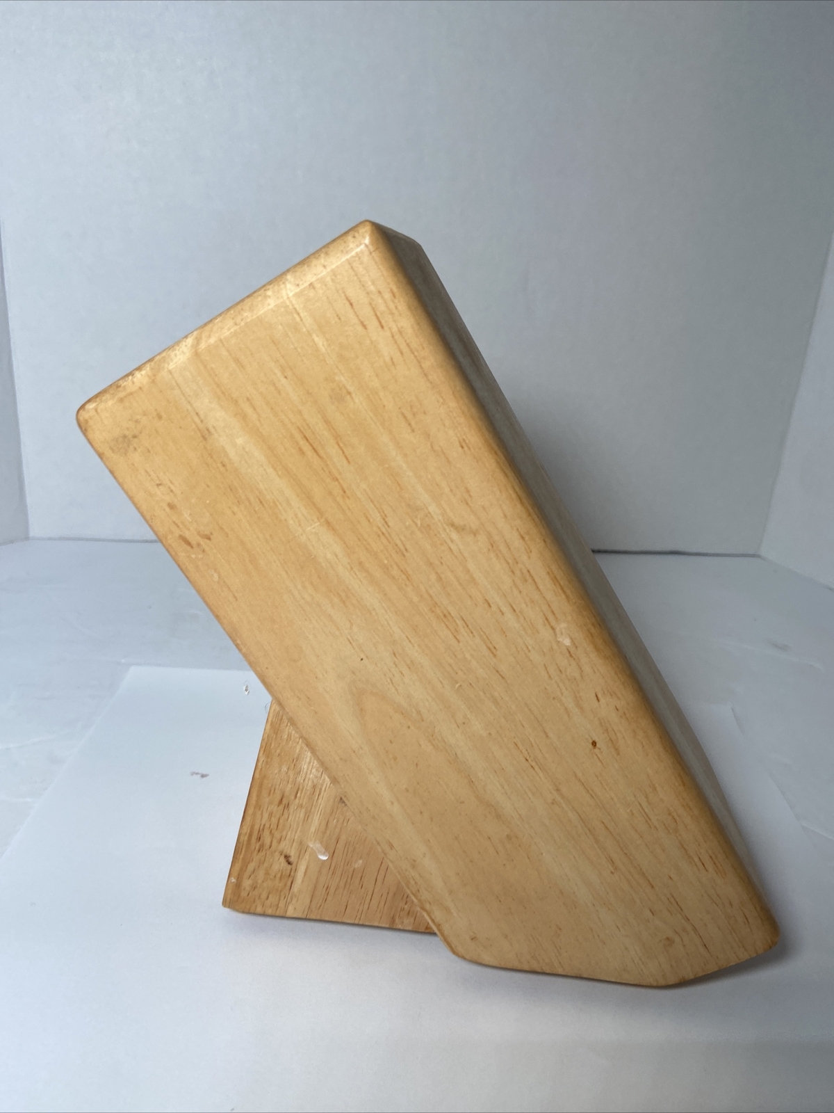 Zwilling J.A. Henkles Knife BLOCK ONLY 6-SLOT Pine Wood #931 EUC