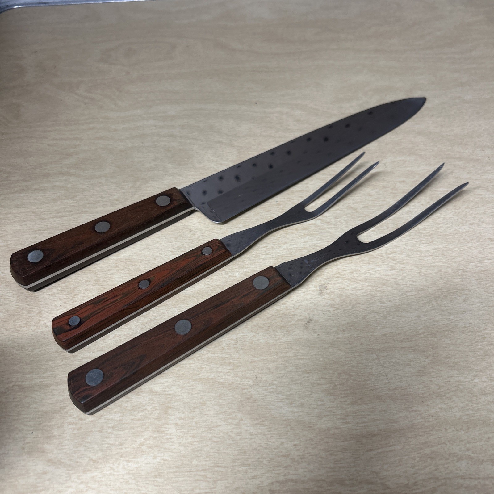 Vintage Cutco-No #35 9-inch Chef’s Knife Wooden Handle 36 37 Set