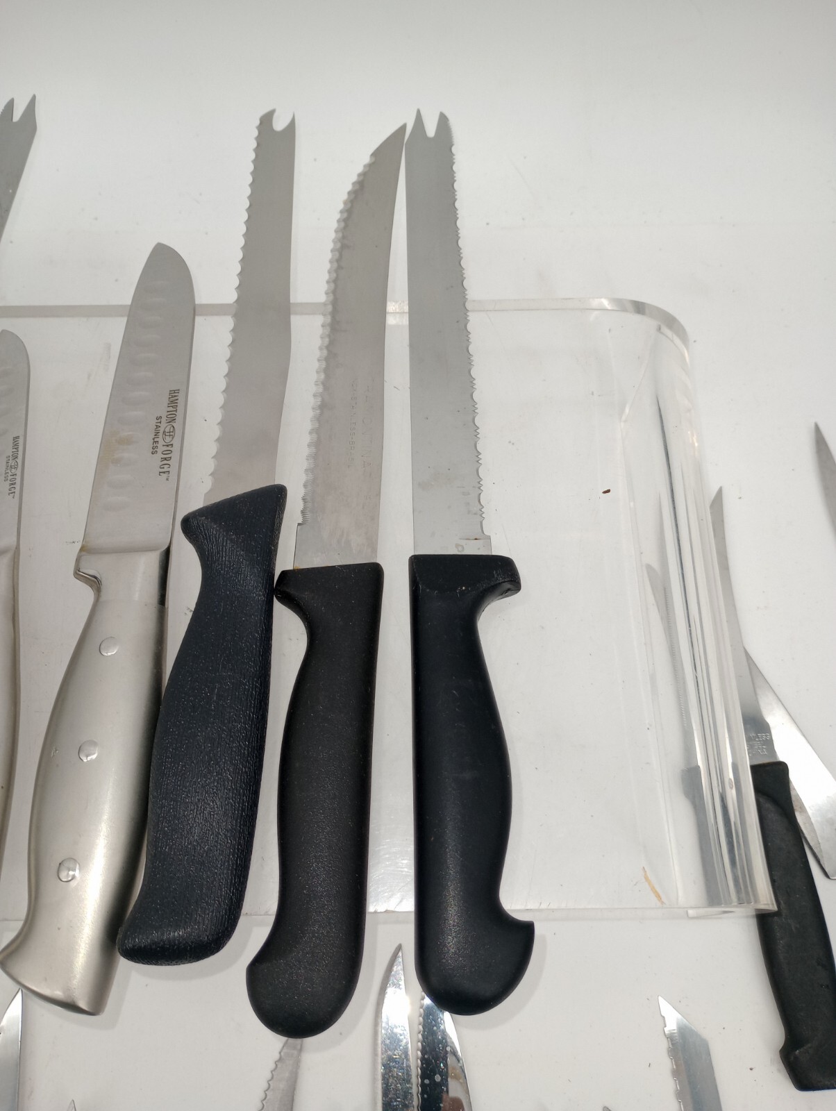 Vintage Kitchen Knives Lot of 37 With Plastic Handles