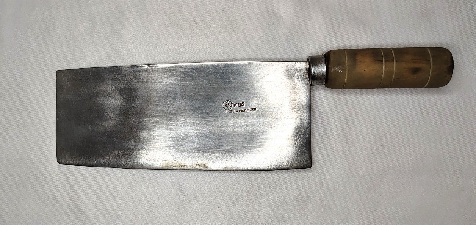 Vintage ATLAS Meat Cleaver Butcher Knife Made In People’s Republic China