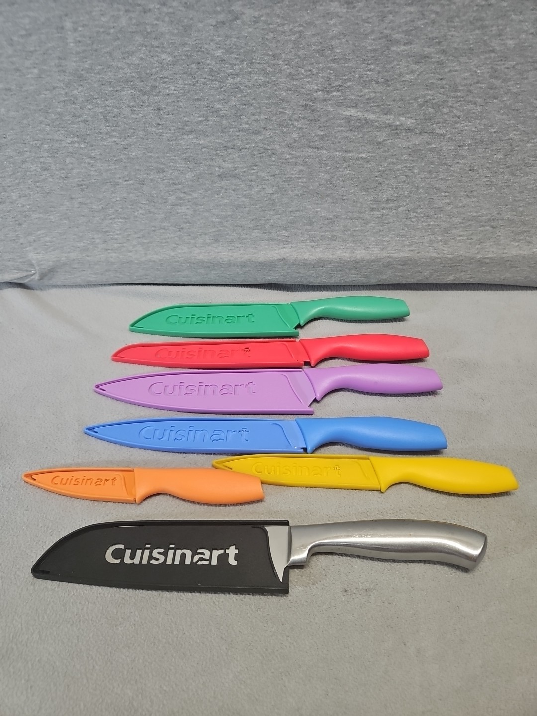 Cuisinart 7 Piece Stainless Steel Color Coated Knife Set (3S9)