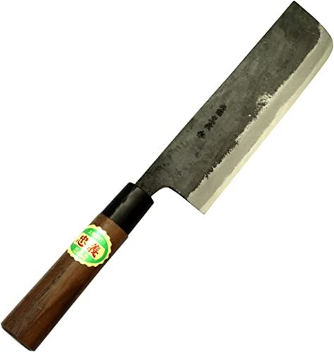 Tosa Cutlery Knife, Black-finished, Vegetable Knife, Blue Steel, No. 1, 165mm