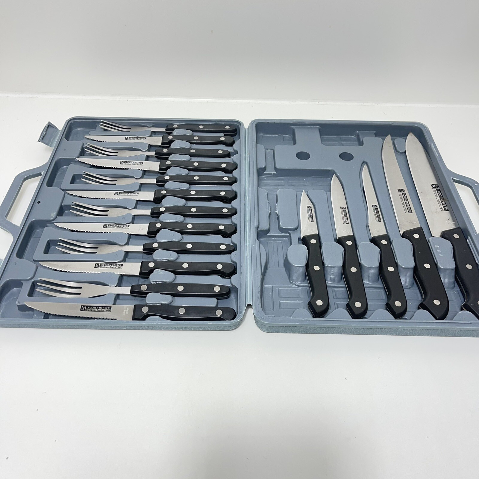 Koch Messer GOURMET TRADITIONS Stainless Steel 17 Piece Table Knife set – USED