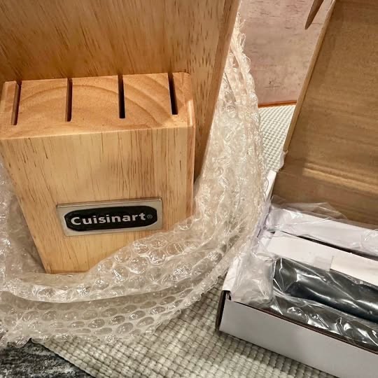 Cuisinart C77SSB-12P Color Pro Stainless Steel Cutlery Knife Block Set – Black