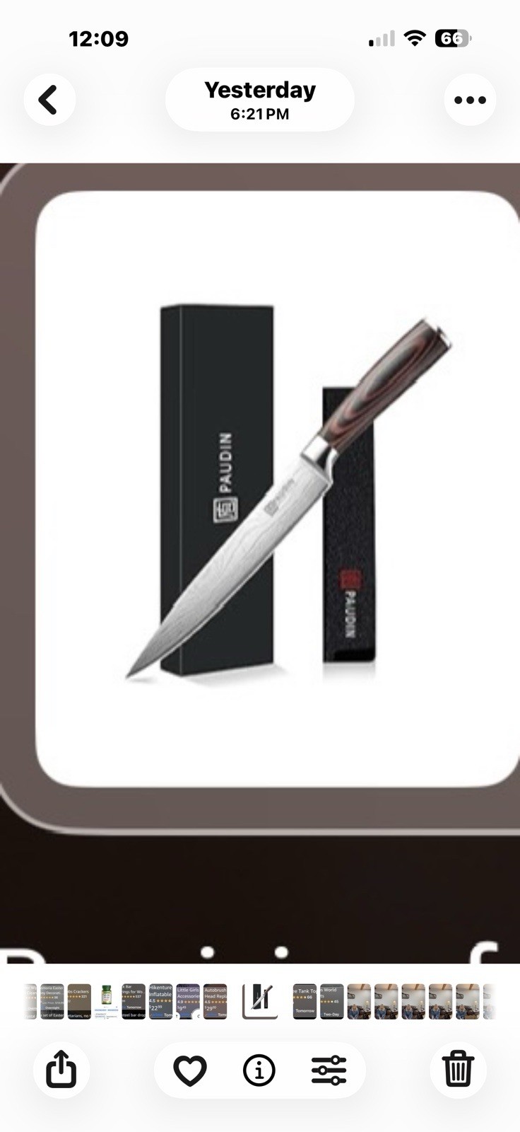 Pure Generation 8” Carving Knife With Ergonomic Handle