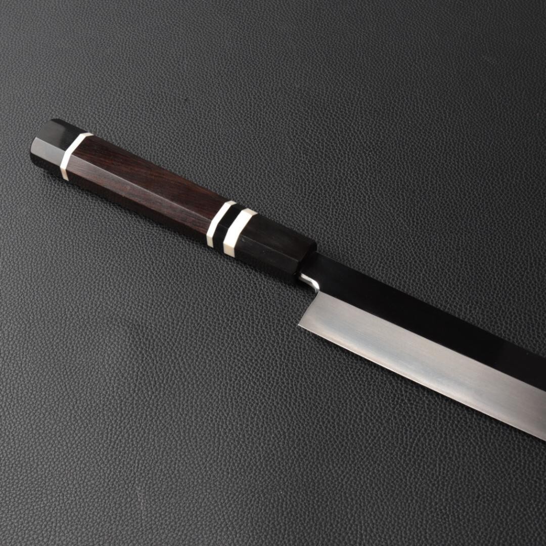 Kiritsuke Yanagiba 300mm Japanese Kitchen Knife Stainless Steel Ebony Unused