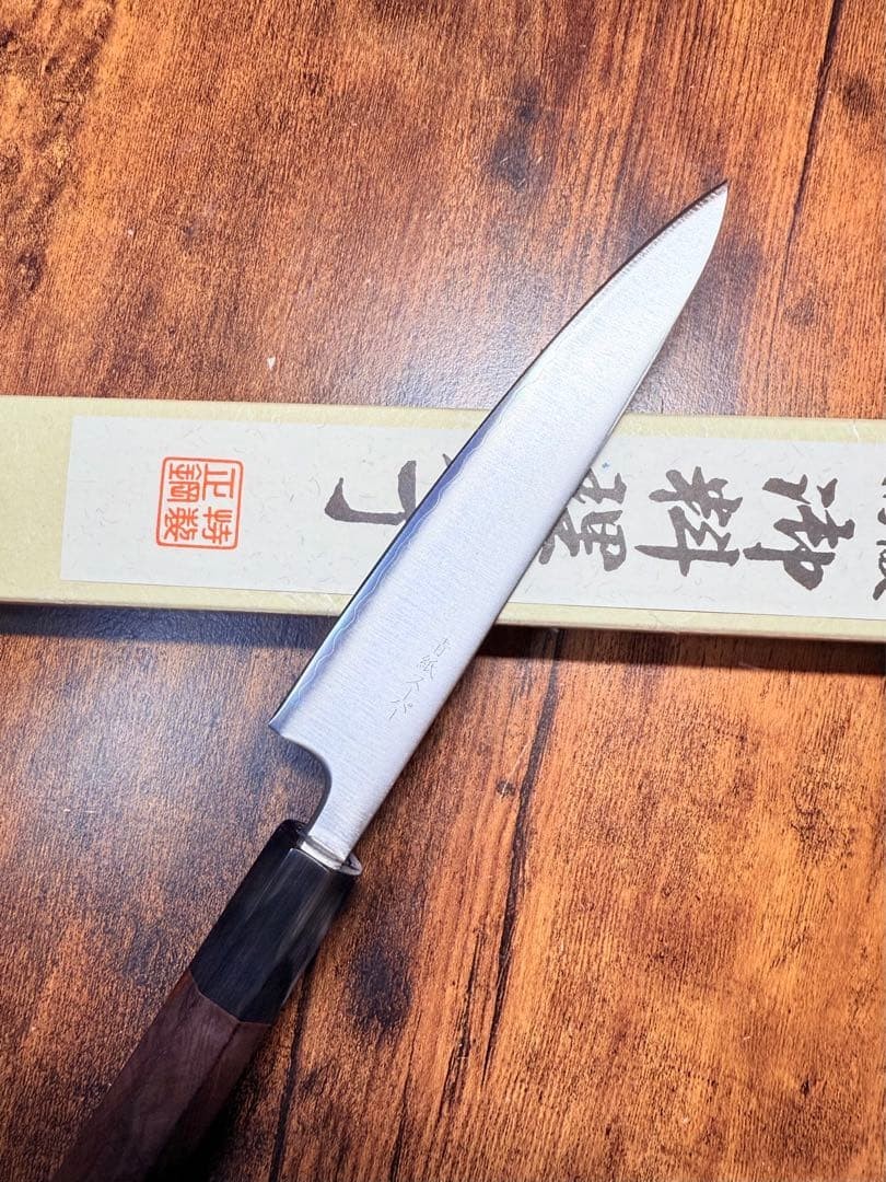 Sukematsu Japanese Kitchen Petty Knife Blue Steel Super 150mm Rosewood New